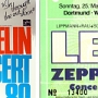 Led Zeppelin - 17.6.1980 - Westfalenhalle 1 Dortmund<br />Das Konzert war nicht am auf der Eintrittskarte angegebenen Datum, warum auch immer....<br />Setlist:<br />Train Kept A-Rollin'<br />Nobody's Fault but Mine<br />Black Dog<br />In the Evening<br />The Rain Song<br />Hot Dog<br />All My Love<br />Trampled Under Foot<br />Since I've Been Loving You<br />Achilles Last Stand<br />White Summer/Black Mountain Side<br />Kashmir<br />Stairway to Heaven<br /><br />Zugaben:<br />Rock and Roll<br />Whole Lotta Love<br />Heartbreaker