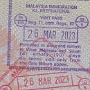 26.3.2023 - Kuala Lumpur Ein- und Ausreise