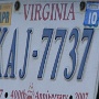 Licence Plate Virginia